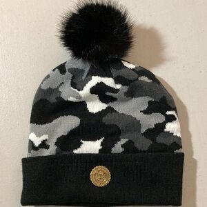 Capital Gains Gray, White, and Black Camo Hat, One Size
